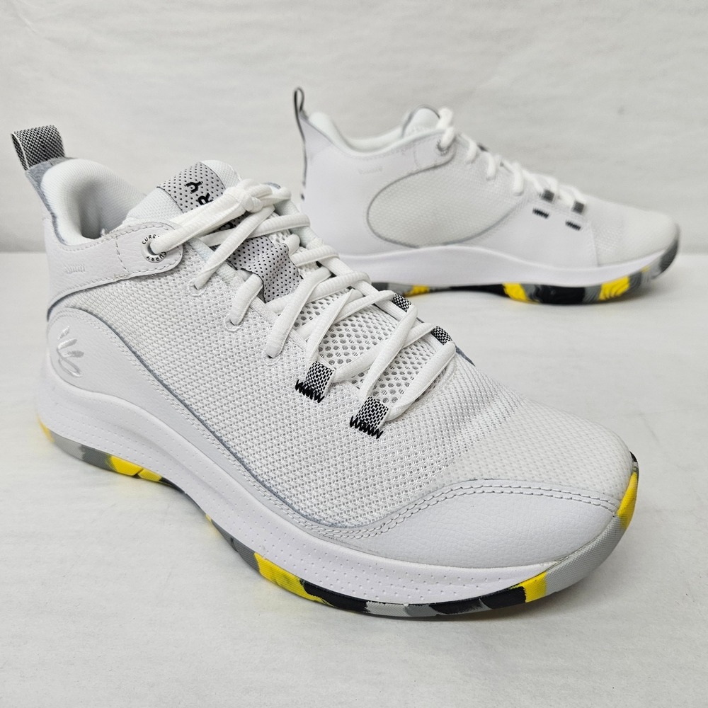 Under Armour Curry 3Z5 Basketball Shoes 3023087-105 White Marble Men's Size‎ 7.5